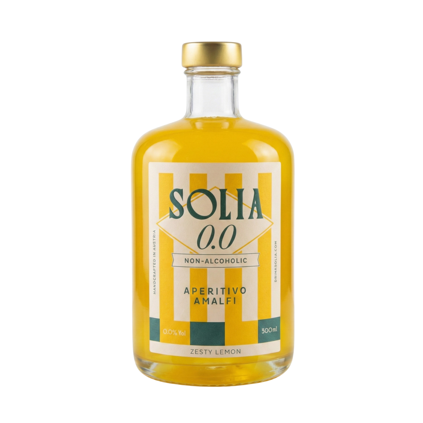 SOLIA 0.0 Aperitivo Amalfi 0,5-l-Flasche Freisteller (transparenter Hintergrund)