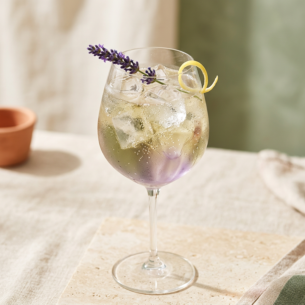 Herb trifft floral: Dein Herbal Lavender Spritz
