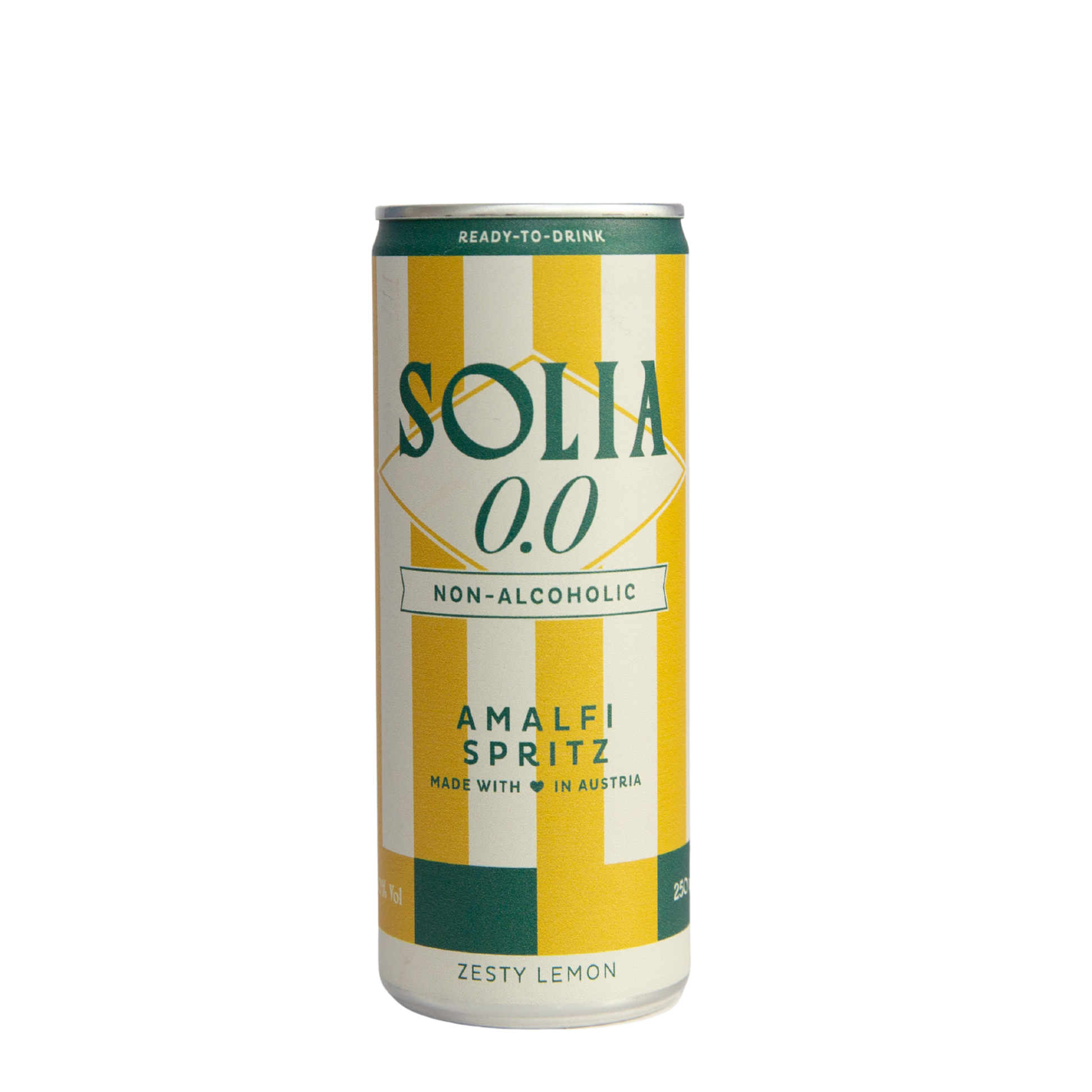 SOLIA 0.0 Amalfi Spritz 0,25-l-Dose Freisteller (transparenter Hintergrund)