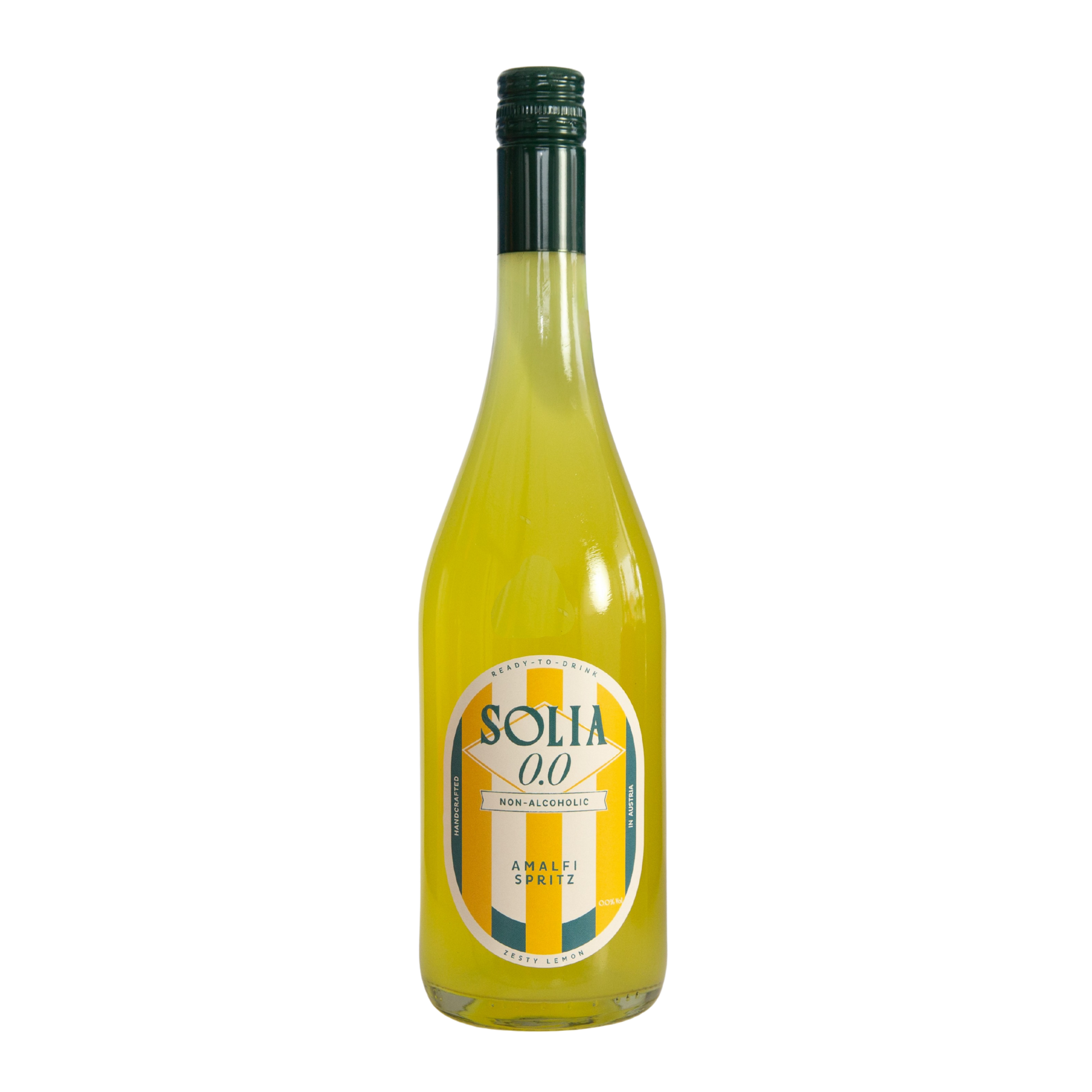 SOLIA 0.0 Amalfi Spritz 0,75-l-Flasche Freisteller (transparenter Hintergrund)