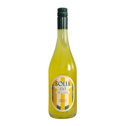 SOLIA 0.0 Amalfi Spritz 0,75-l-Flasche Freisteller (transparenter Hintergrund)