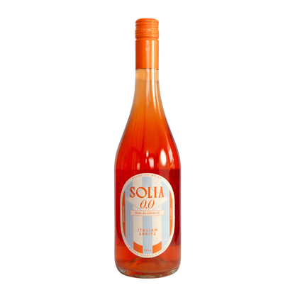 SOLIA 0.0 Italian Spritz 0,75-l-Flasche Freisteller (transparenter Hintergrund)
